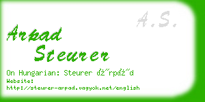 arpad steurer business card